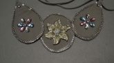 Maxi colar trio de flor
